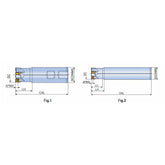 8D-TE90-07 90° End mills with 8 cutting edges of double-sided Square inserts SQ 07 for general milling - Big-tools Industrial Supply Tools for Metal Cutting